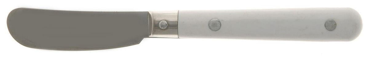 Mardi Gras-White (Stainless) Butter Spreader Hollow Hdl-Paddle/Stainless Blade by Washington Forge-1
