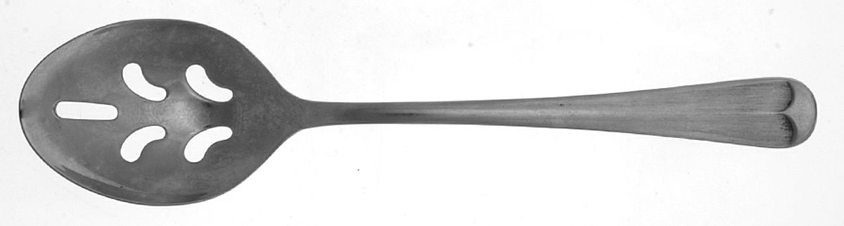 Spirit of America (Stainless) Pierced Solid Serving Spoon by Washington Forge-1