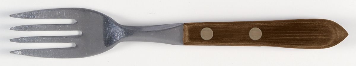 Town and Country-Brown-Walnut (Stainless) Individual Salad Fork by Washington Forge-1