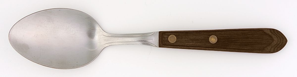 Town and Country-Brown-Walnut (Stainless) Spoon-Dessert/Oval Soup by Washington Forge-1
