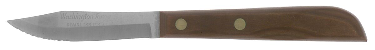 Town and Country-Brown-Walnut (Stainless) Individual Fruit Knife with Stainless Blade by Washington Forge-1