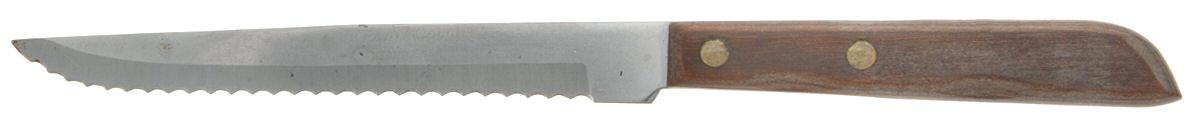 Town and Country-Brown-Walnut (Stainless) Individual Steak Knife Hollow Handle Serrate Blade by Washington Forge-1