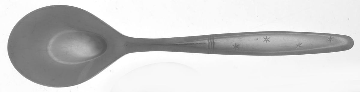 Starflyte (Stainless) Place/Oval Soup Spoon by Washington Forge-1