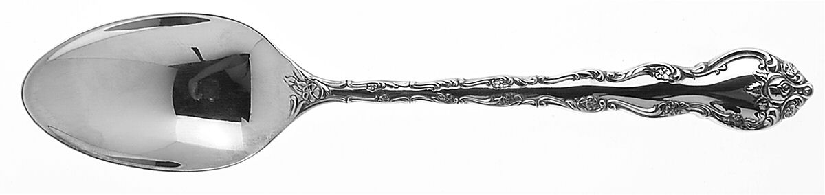 Abbey Rose (Silverplate, 1981) Place/Oval Soup Spoon by Wallace Silver-1