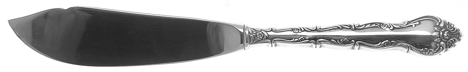Abbey Rose (Silverplate, 1981) Hollow Handle Master Butter Knife by Wallace Silver-1