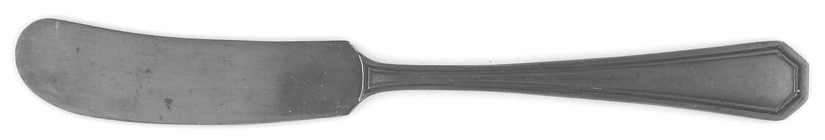 Alamo (Silverplate, 1913) Flat Handle Butter Spreader by Wallace Silver-1