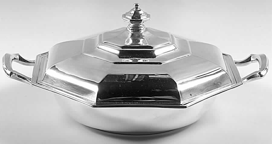 Alden (Silverplate, Hollowware) Silverplate Round Covered Casserole by Wallace Silver-1