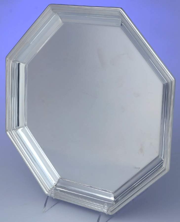 Alden (Silverplate, Hollowware) Small Round Silverplate Tray by Wallace Silver-1