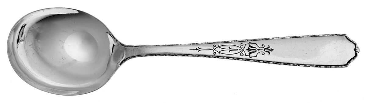 Alicia (Silverplate, 1926-1930) Round Bowl Soup Spoon (Gumbo) by Wallace Silver-1