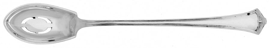 America (Sterling, 1915) Pierced Bowl Short Handle Olive Spoon by Wallace Silver-1