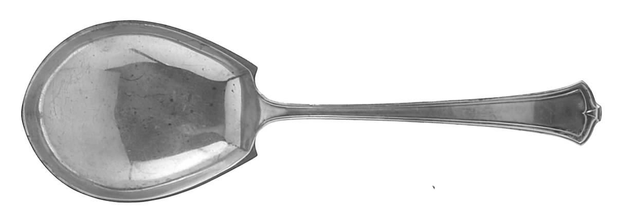 America (Sterling, 1915) Large Solid Berry/Casserole Spoon by Wallace Silver-1