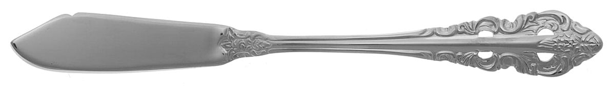 Antique Baroque (Stainless) Flat Handle Master Butter Knife by Wallace Silver-1
