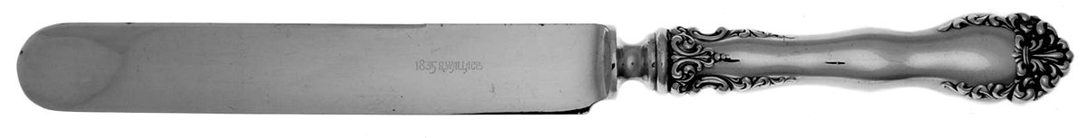 Anjou (Silverplate, 1899) Blunt Hollow Knife by Wallace Silver-1