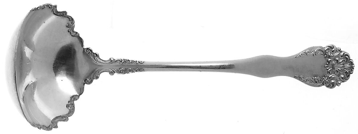 Anjou (Silverplate, 1899) Solid Gravy Ladle by Wallace Silver-1