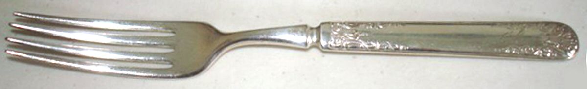 Anjou (Silverplate, 1899) Indented Solid Handled Fork by Wallace Silver-1