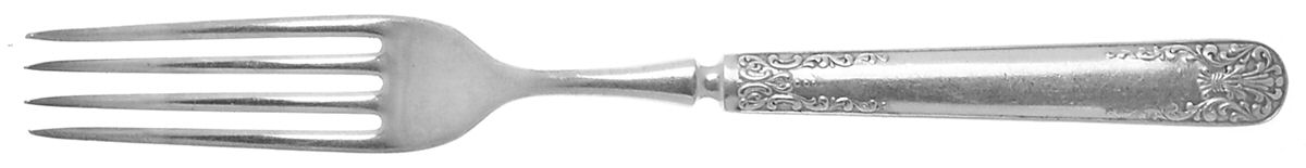 Anjou (Silverplate, 1899) Indented Solid Handled Fork by Wallace Silver-1