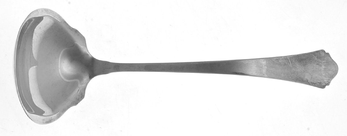 Antique (Sterling, 1926) Solid Piece Cream Ladle by Wallace Silver-1