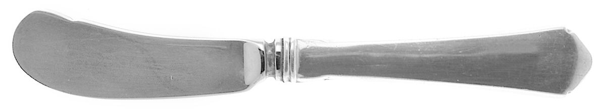 Antique (Sterling, 1926) Butter Spreader Hollow Hdl-Paddle/Stainless Blade by Wallace Silver-1