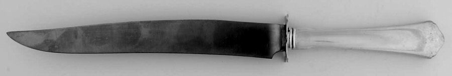 Antique (Sterling, 1926) Small Carving Knife Stainless Blade W/Sterling Gua by Wallace Silver-1