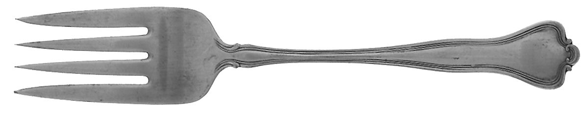 Arlington (Silverplate, 1911) Medium Solid Cold Meat Serving Fork by Wallace Silver-1