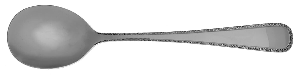 Ashcroft (Stainless, 18-8) Round Bowl Soup Spoon (Cream Soup) HC by Wallace Silver-1