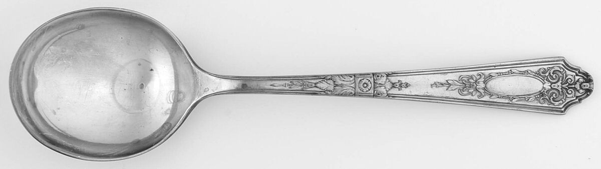 Astor (Silverplate, 1925, No Monograms) Round Bowl Soup Spoon (Gumbo) by Wallace Silver-1