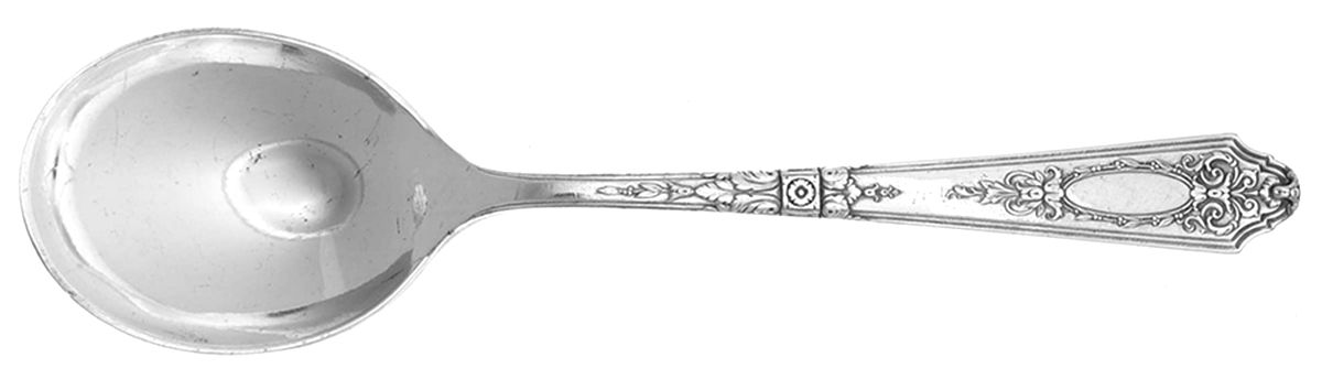 Astor (Silverplate, 1925, No Monograms) Round Bowl Soup Spoon (Bouillon) by Wallace Silver-1