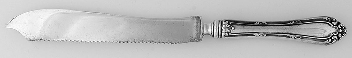 Astoria (Silverplate, 1898, No Monograms) Bread Knife with Silverplate Blade by Wallace Silver-1