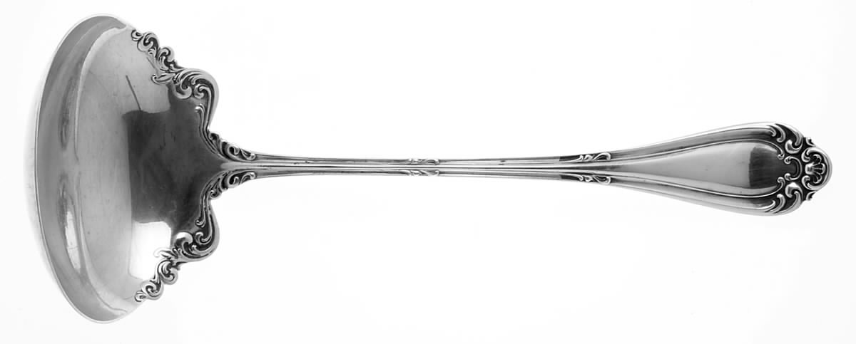 Astoria (Silverplate, 1898, No Monograms) Oyster Ladle Solid Piece by Wallace Silver-1