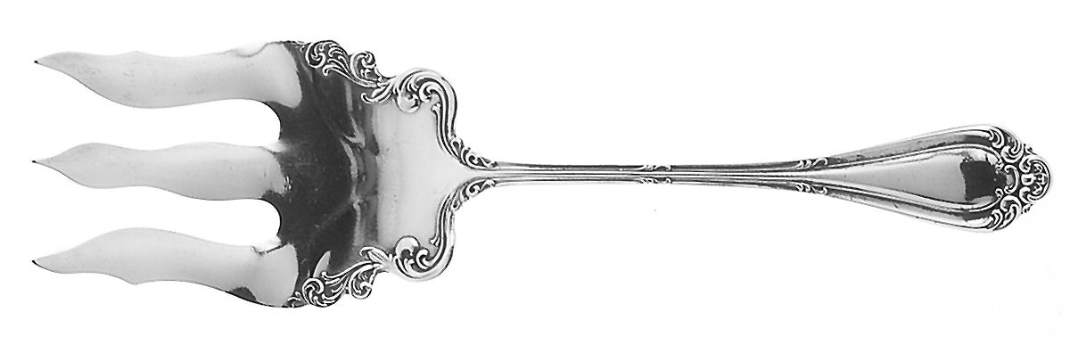Astoria (Silverplate, 1898, No Monograms) Solid Salad Serving Fork by Wallace Silver-1