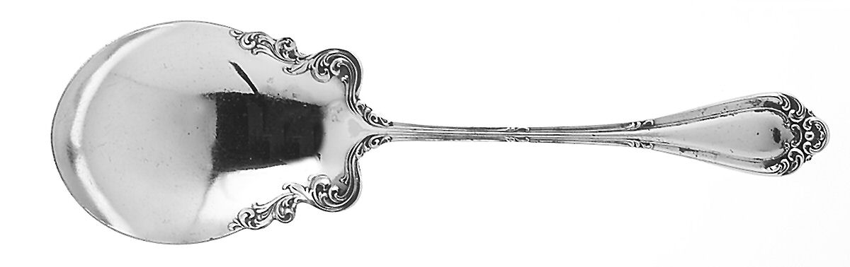 Astoria (Silverplate, 1898, No Monograms) Solid Salad Serving Spoon by Wallace Silver-1