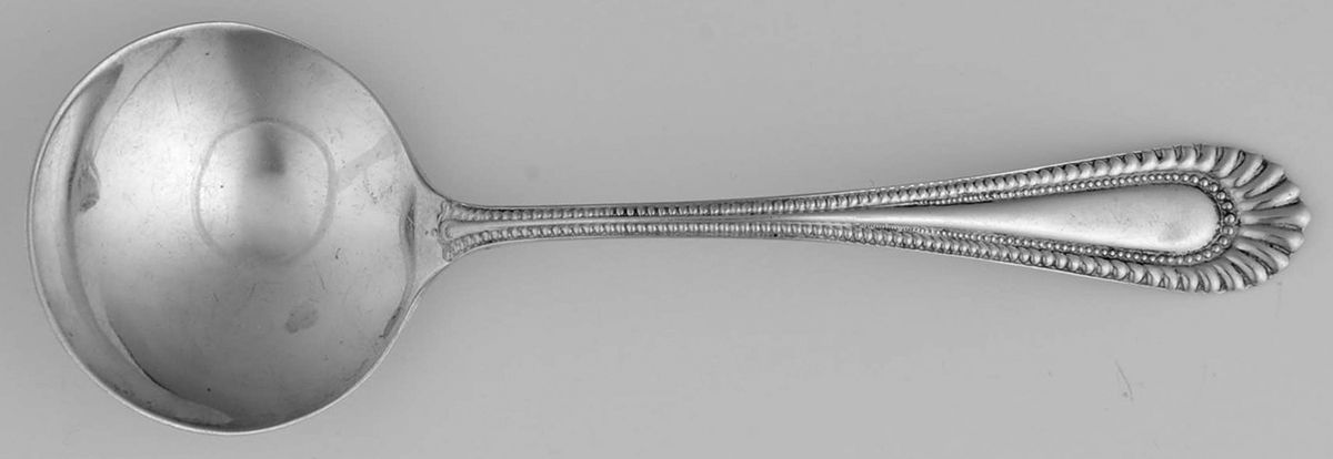 Atalanta (Sterling, 1895) Round Bowl Soup Spoon (Bouillon) by Wallace Silver-1