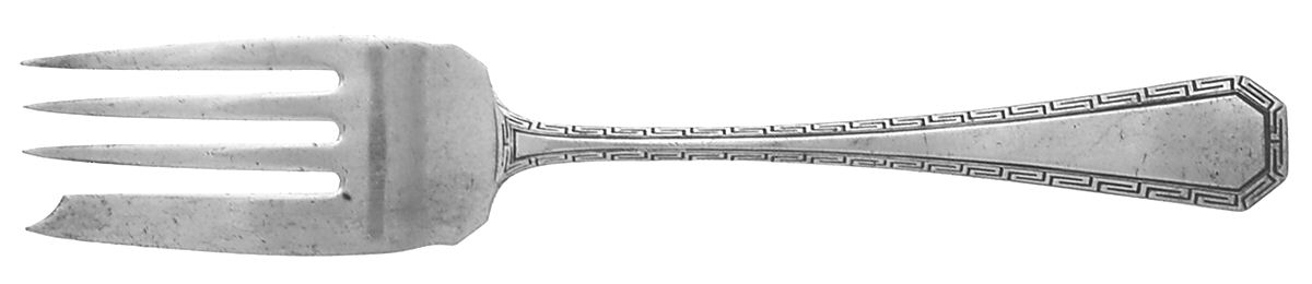 Athena (Silverplate, 1916) Medium Solid Cold Meat Serving Fork by Wallace Silver-1