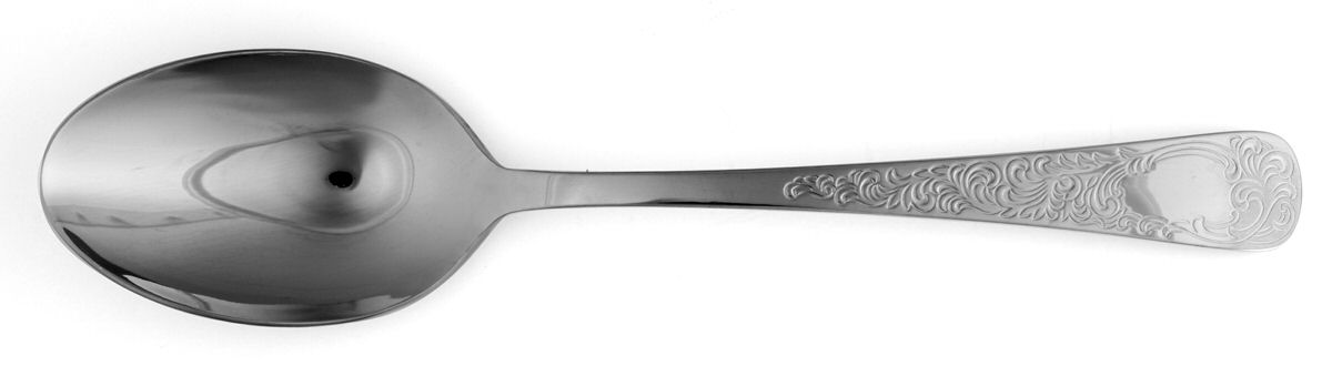 Bay Colony Engraved (Stainless) Tablespoon (Serving Spoon) by Wallace Silver-1