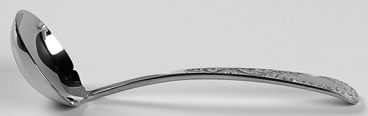 Bay Colony Engraved (Stainless) Solid Gravy Ladle by Wallace Silver-1