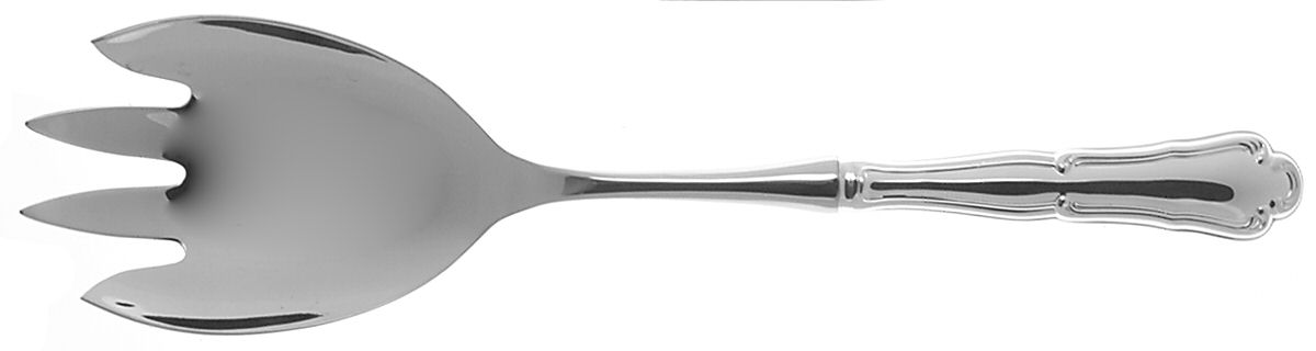 Barocco (Sterling, 1995) Salad Serving Fork with Stainless Prongs by Wallace Silver-1