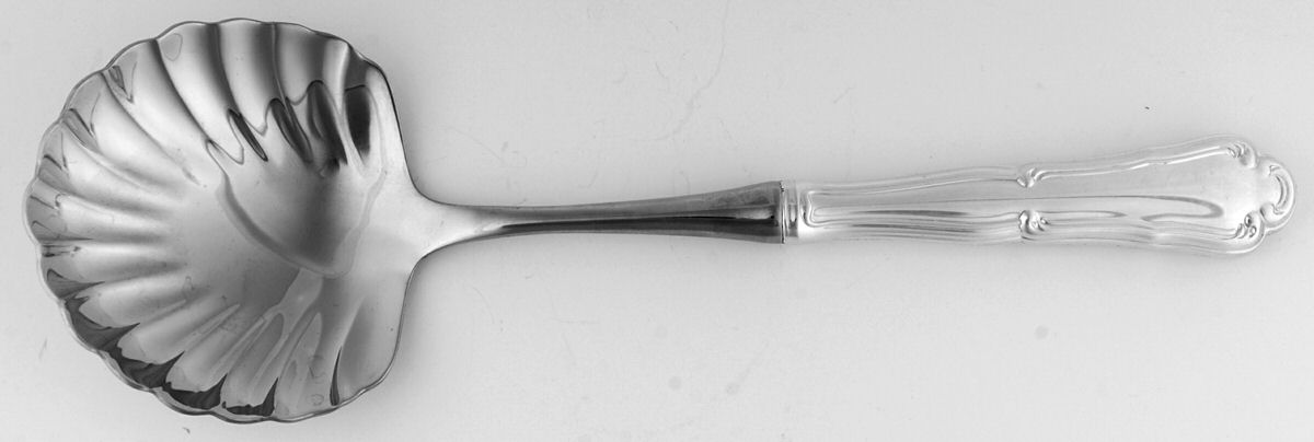Barocco (Sterling, 1995) Smooth Casserole Spoon with Stainless Bowl by Wallace Silver-1