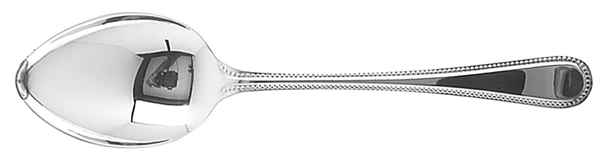 Bead (Silverplate) Place/Oval Soup Spoon by Wallace Silver-1