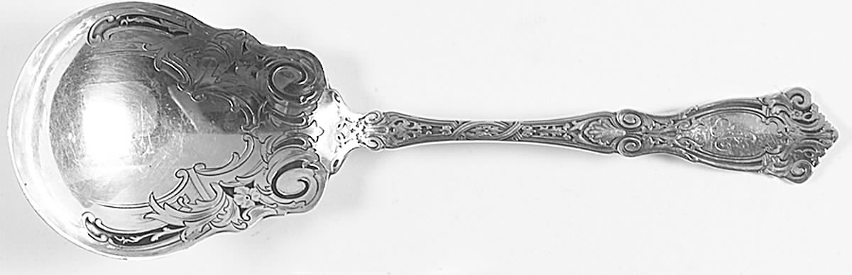 Berain (Sterling, 1907) Small Solid Berry/Casserole Spoon by Wallace Silver-1