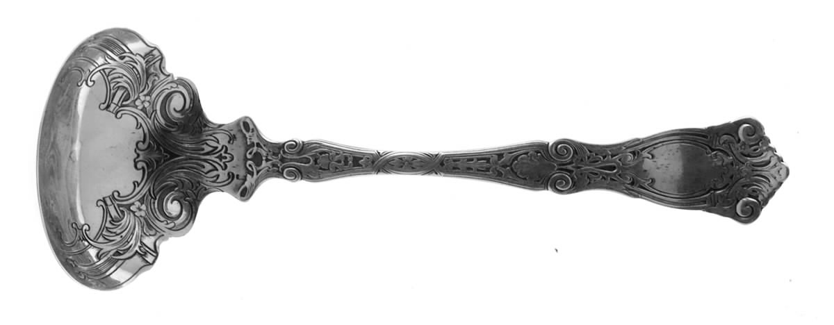 Berain (Sterling, 1907) Solid Piece Cream Ladle by Wallace Silver-1