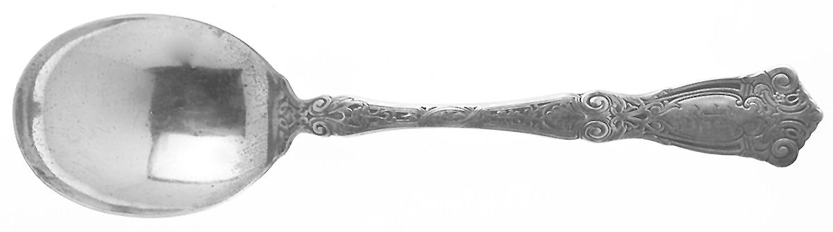 Berain (Sterling, 1907) Round Bowl Soup Spoon (Gumbo) by Wallace Silver-1