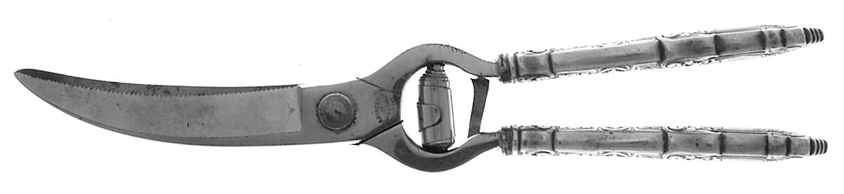 Berain (Sterling, 1907) Poultry Shears with Stainless Blades by Wallace Silver-1