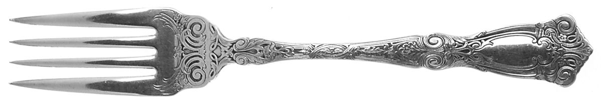 Berain (Sterling, 1907) Small Solid Cold Meat Serving Fork by Wallace Silver-1