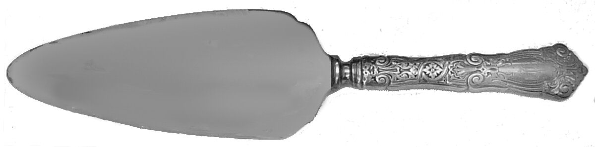 Berain (Sterling, 1907) Pie Server with Silverplate Blade by Wallace Silver-1