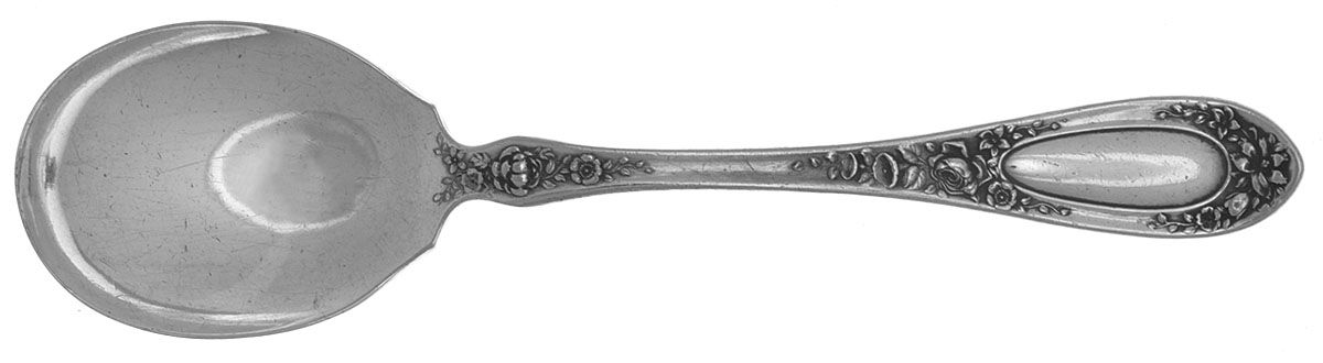 Blossom (Silverplate, 1909) Round Bowl Soup Spoon (Gumbo) by Wallace Silver-1