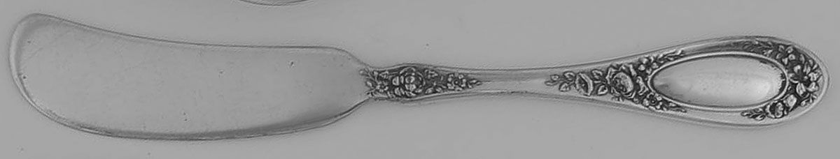 Blossom (Silverplate, 1909) Flat Handle Master Butter Knife by Wallace Silver-1