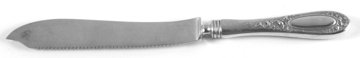 Blossom (Silverplate, 1909) Cake Saw Solid Piece by Wallace Silver-1