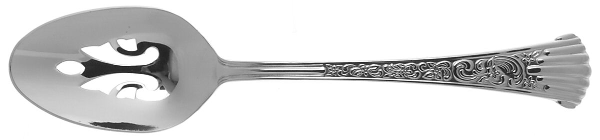 Bordeaux (Stainless) Pierced Tablespoon (Serving Spoon) by Wallace Silver-1