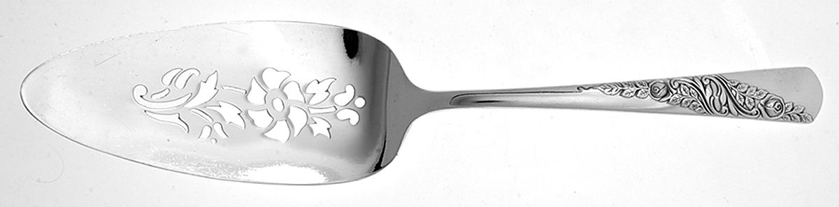 Bridal Corsage (Silverplate, 1953) Solid Pie Server by Wallace Silver-1