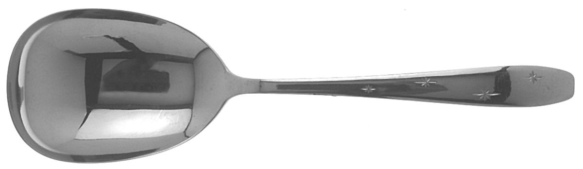 Bright Star (Stainless) Solid Smooth Casserole Spoon by Wallace Silver-1